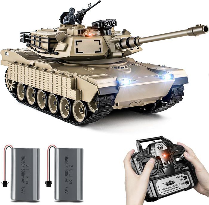 Réservoir Radiocommandé 1:18,2,4 Ghz M1A2 Abrams Modèle De Réservoir