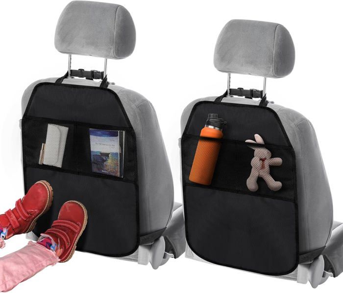 Protège-sièges Auto Enfant NEUTYPECHIC - 2 Pièces Avec Rangement - Résistant Aux Coups De Pied Et Imperméable
