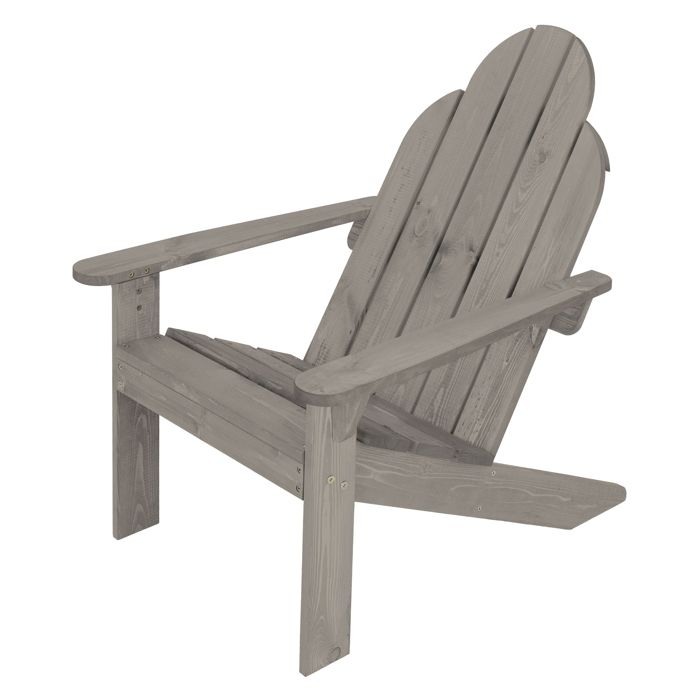 ECD Germany Chaise de Jardin Adirondack Bois Massif de Sapin 92 5x70x89 cm Gris avec Dossier et Accoudoir Résistante aux Intempéries ECD Germany Chaise de Jardin Adirondack Bois Massif de Sapin 92 5x70x89 cm Gris avec Dossier et Accoudoir Résistante aux Intempéries