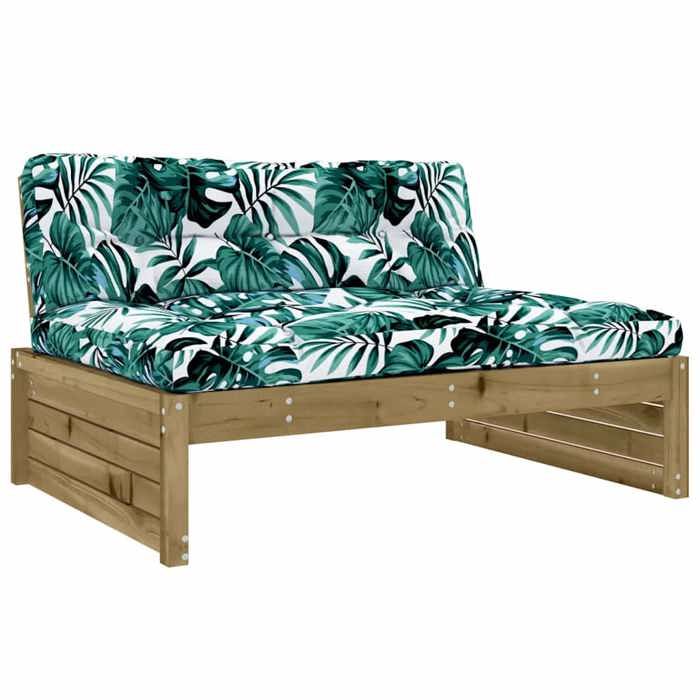 NEW 2025 Sofa de jardin - GKK - Banc central - 120x80 cm bois de pin imprégné GGK2467