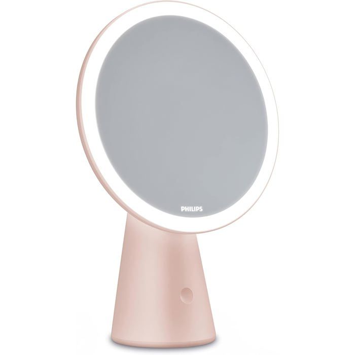 Lampe de bureau - PHILIPS - Mirror DSK205 PT - 4.5W LED - Rechargeable USB - Rose métal