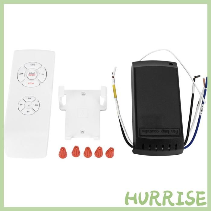 Kit de télécommande de ventilateur de plafond remplacement du contrôleur de lumière de ventilateur de plafond WiFi à 3 vitesses - Garosa
