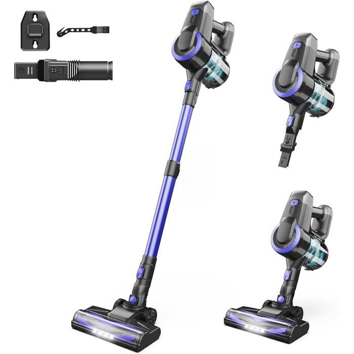 Aspirateur balai sans fil - SVATV - 6 en 1 - Autonomie 55 min - 28KPa puissance daspiration - Filtration à 6 couches - Svatv