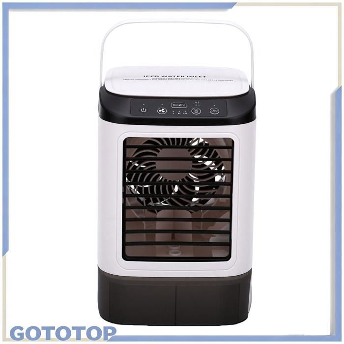 GOTOTOP Ventilateur de climatiseur portable Climatiseurs Portables Réservoir Deau de 900 Ml Mini electromenager ventilateur