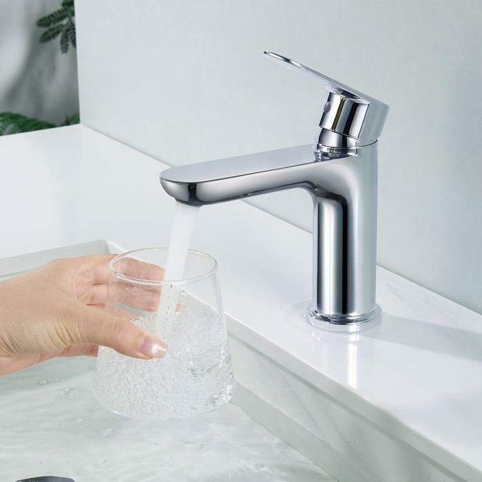 Mitigeur lavabo monotrou - CECIPA MAX - Chromé - Aérateur 6 L/min démontable - Cartouche céramique