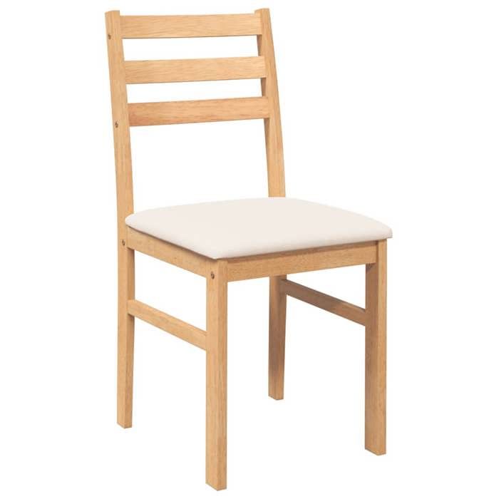 Confortable Chaises à manger coussins (2 pcs) Applications larges 110 kg par siège bois massif caoutchouc__20875