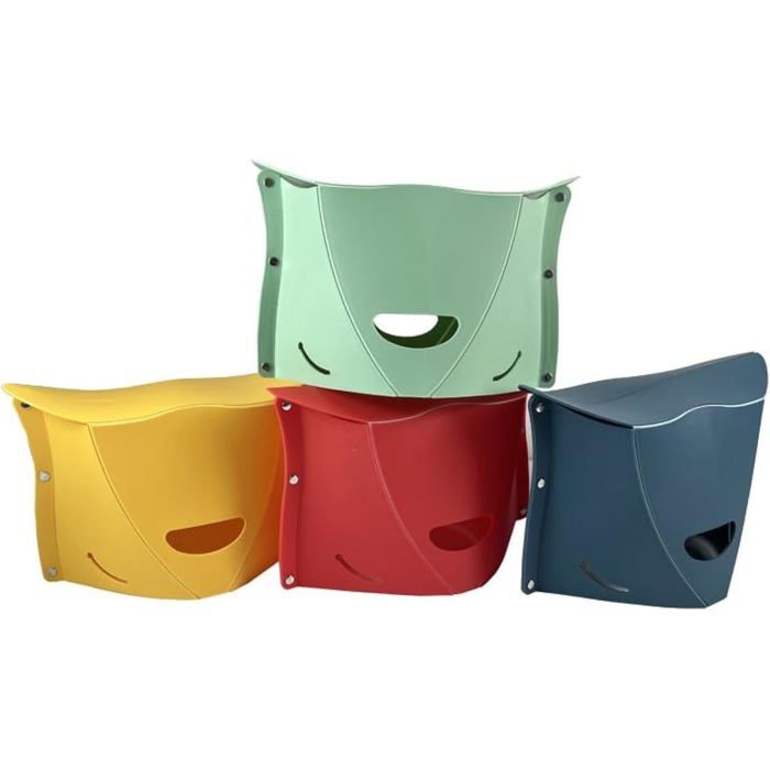 Lot 4 Tabourets Pliants Camping Ultra Légers avec Sac Transport BBQ Randonnée Voyage Chaise Mini Sac à Dos 1 Pièce