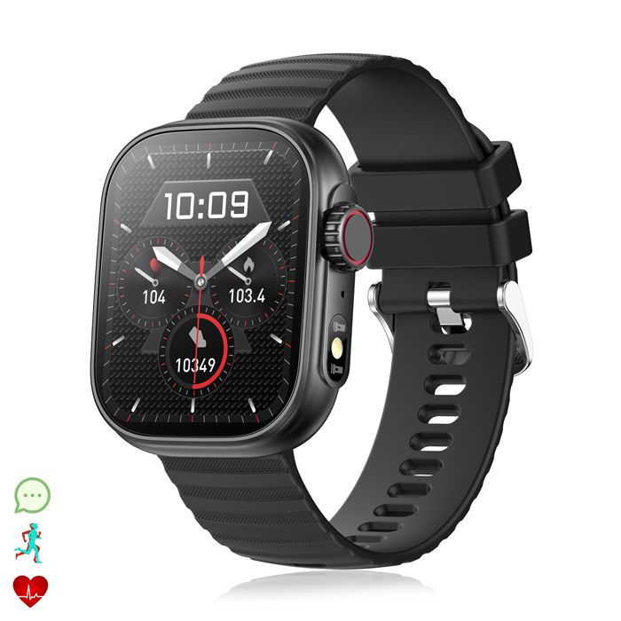 DAM Smartwatch ZW39 avec notifications dApps appels Bluetooth. 3 7x1 1x4 7 Cm. Couleur : Noir DAM Smartwatch ZW39 avec notifications dApps appels Bluetooth. 3 7x1 1x4 7 Cm. Couleur : Noir