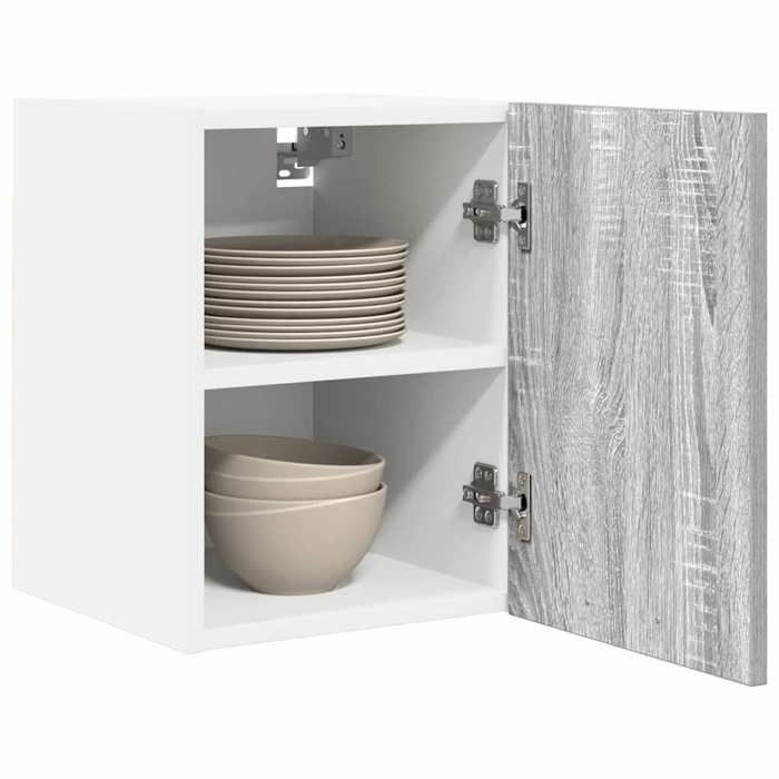 Armoire suspendue - vidaXL - Élément haut cuisine - 2 pièces - Bois ingénierie - Gris sonoma - 30x31x40 cm 309wjb39o