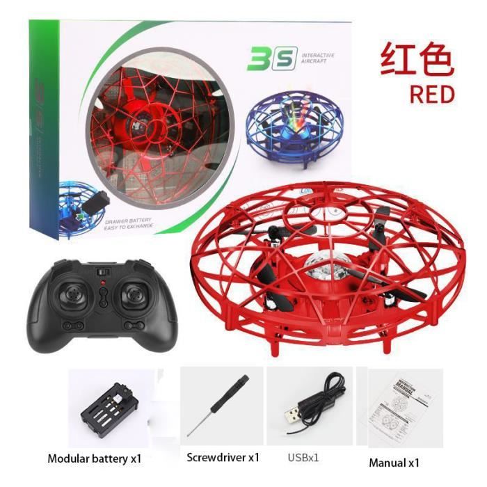 Hélicoptère RC XUBX Mini - Vol Infrarouge, Télécommande - Jouet Volant Avec LEDs - Pour Enfants Et Adultes