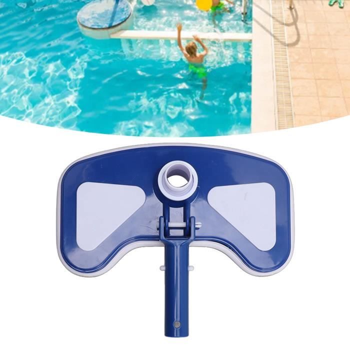 Tête D'aspiration Demi-lune Pour Piscine - Flexible, Poils Durs, Compatible Tuyau 3cm, Nettoyage Fond