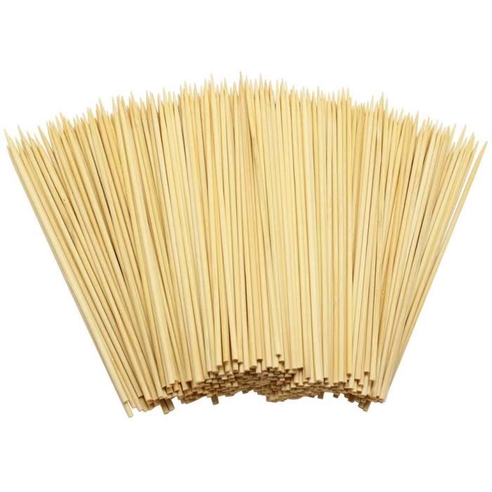100 Brochettes En Bambou 9 Cm - Pour Barbecue, Apéritif, Biodégradable