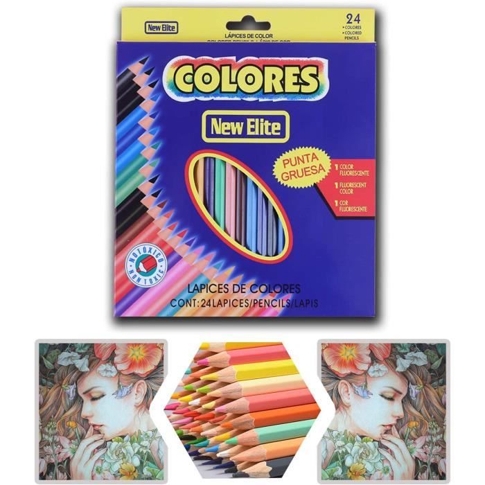 Lot 36 Crayons De Couleur Botanique Verts - Pré-taillés Bois De Tilleul - Pour Adultes, Artistes, Livres De Coloriage - Non Toxique