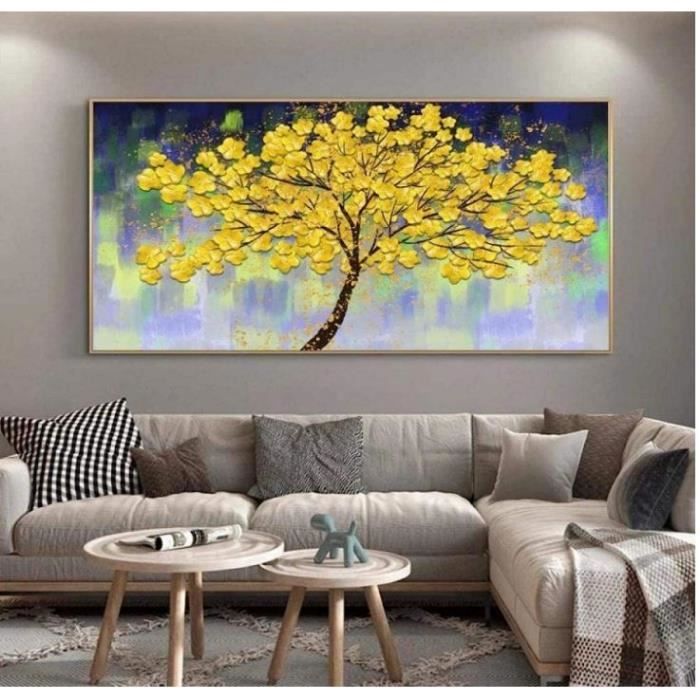 Moderne Imprim E Sur Toile Tableau Or Jaune Riche Arbre Fleur Plante moderne-imprim-e-sur-toile-tableau-or-jaune-riche-arbre-fleur-plante