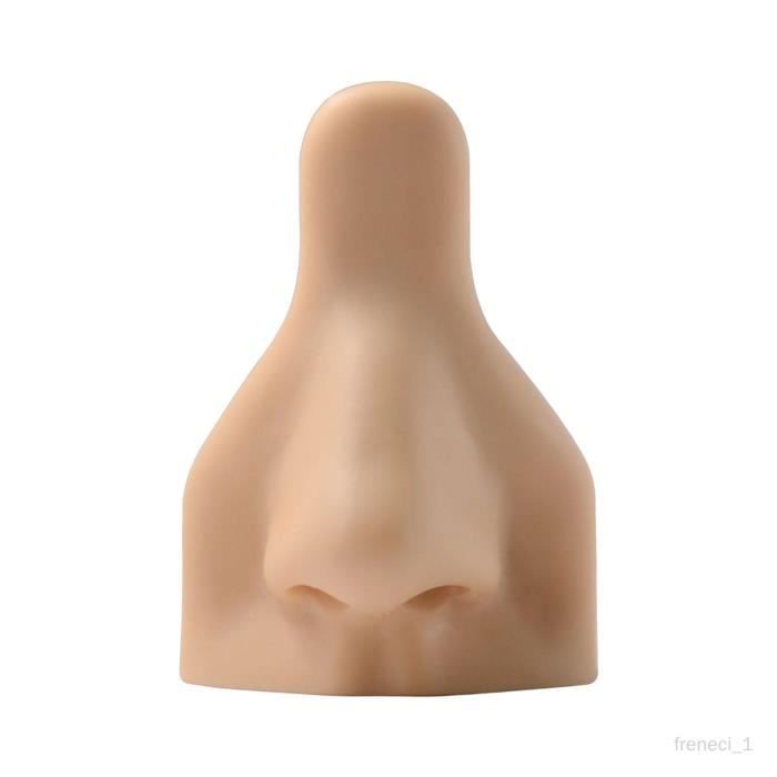 Modèle De Nez En Silicone Pour Entraînement Au Piercing - Simulation Réaliste Avec Support Acrylique - Outil Pour Salon, Formation Et Démonstration
