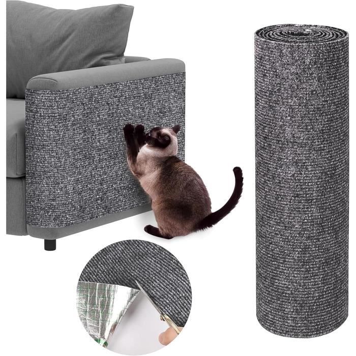Protection Canape Chat Anti Griffe 40×200cm Grattoir Chat Canapé Griffoir pour Chat Tapis Griffoir Griffoir Canapé Auto-adhésifs