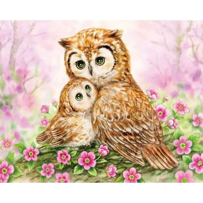 Kit De Peinture Diamant 5D Bébé Hibou 30x40 Cm - Art Du Diamant Pour Adultes Débutants, Outils Inclus - 6