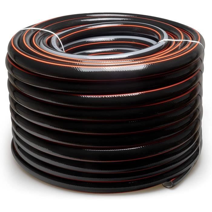 STRÜBER Tuyau D'arrosage à 4 Couches (1" Pouce / 25 M) Tuyau De Jardin Flexible Et Dimensionnellement BOS - Résistant Aux UV