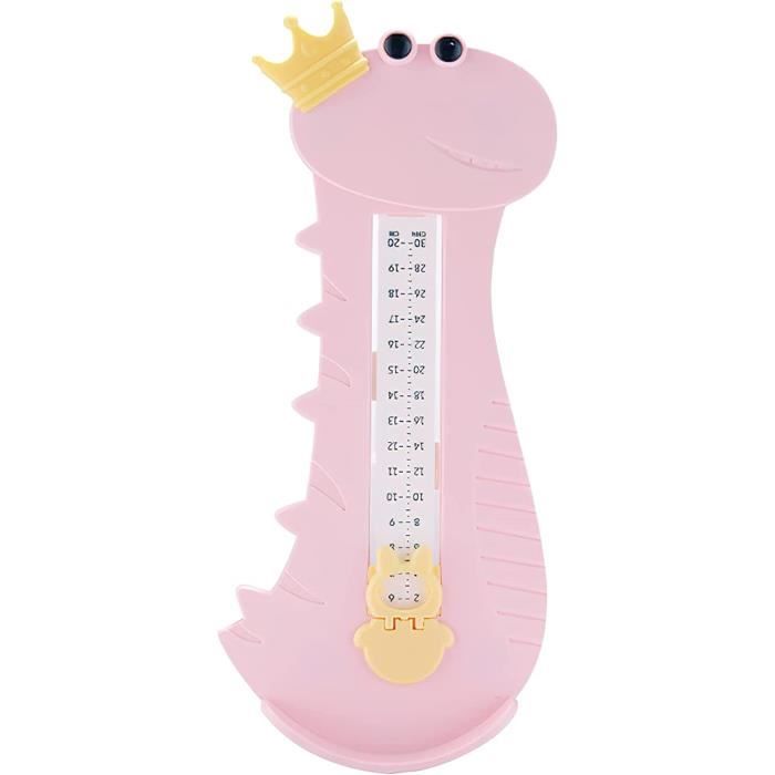 Mesure Pied Enfant, Dinosaure Pédimètre Enfant Double Echelle Mesure Pied  Pedimetre Bebe, Convient Aux Enfants pour Mesurer la[33] - Cdiscount