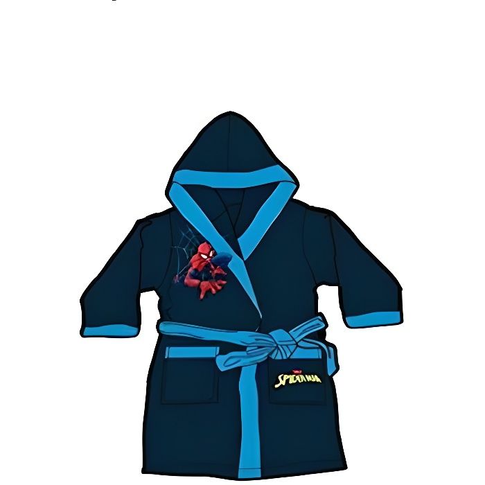 Robe de chambre l homme Araign e Peignoir Gar on Bleu 5 Ans
