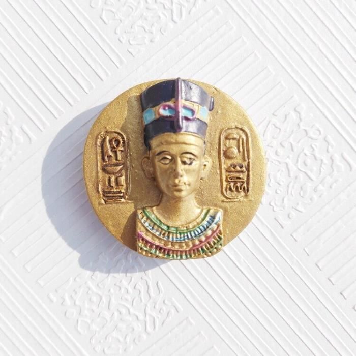 Aimant Frigo Décoratif Aimant Réfrigérateur Motif Assyrien/persan - Perspolis Iran - En Laiton - Neuf Aimant Frigo Persan