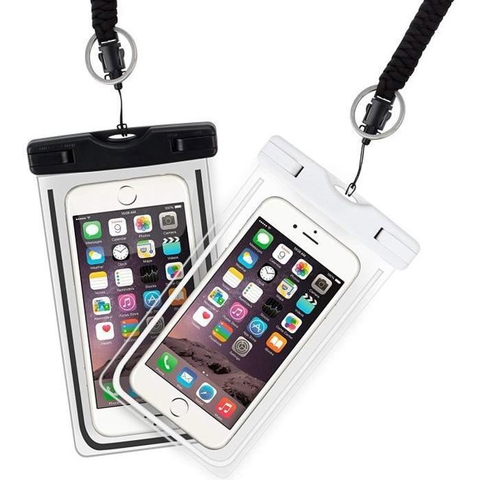 Pochette Étanche Téléphone Universelle - Housse Protection IPX8 Pour Realme, Narzo Et Autres Smartphones Jusqu'à 7 Pouces