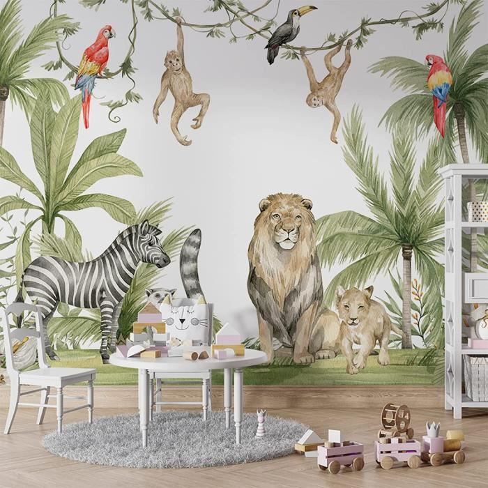 Décoration Murale En Bois Girafe - Grue Bébé Safari - Chambre Enfant NEUF
