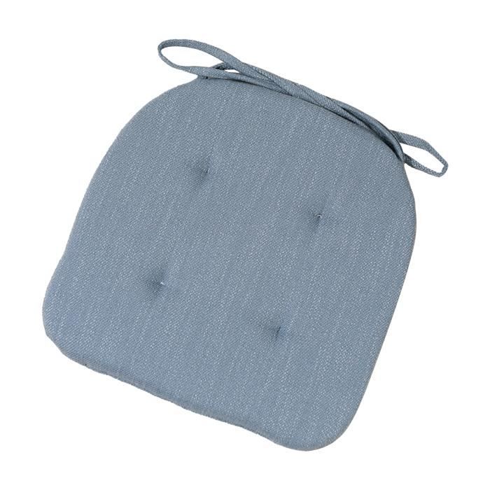 ZIBENE Galette De Chaise Forme TrapèZe, Coussin De Chaise par 1, Galette De Chaise Demi Ronde avec Attaches Line, Coussin pour Chaises De Cuisine avec Ultra-Respirant Housse Gris