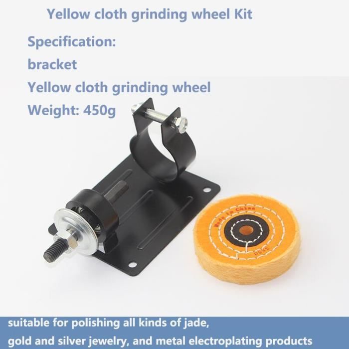 Kit Conversion Perceuse En Meuleuse/ponceuse Iyalezirk - Support + Meules Corindon Et Chlorure - Type A