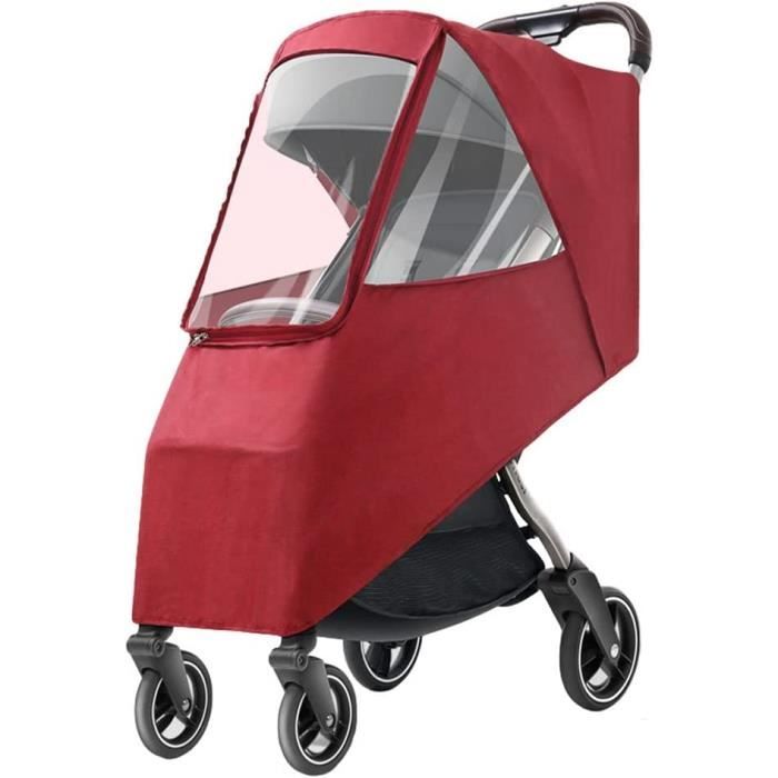 Mture Habillage Pluie Imperméable Universel Pour Poussette - Protection Bébé Contre Pluie, Vent Et Neige - Compatible 3 Roues, Jogger, Buggy