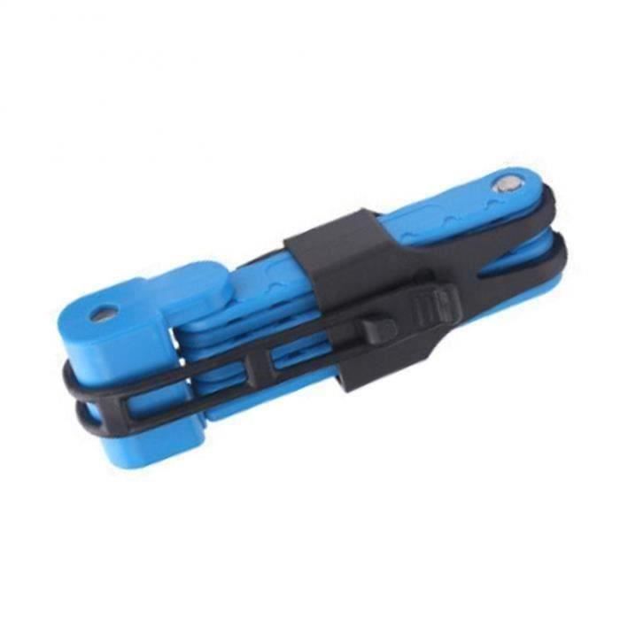 Serrure - barillet,Mini verrou de vélo pliable 1200mm, combinaison de 3