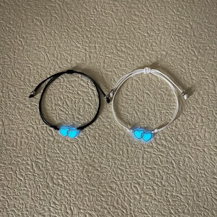 10 Bracelets D'Amitié En Cœur - Taille Réglable - Cadeaux Pour Enfants, Couples Ou Copines