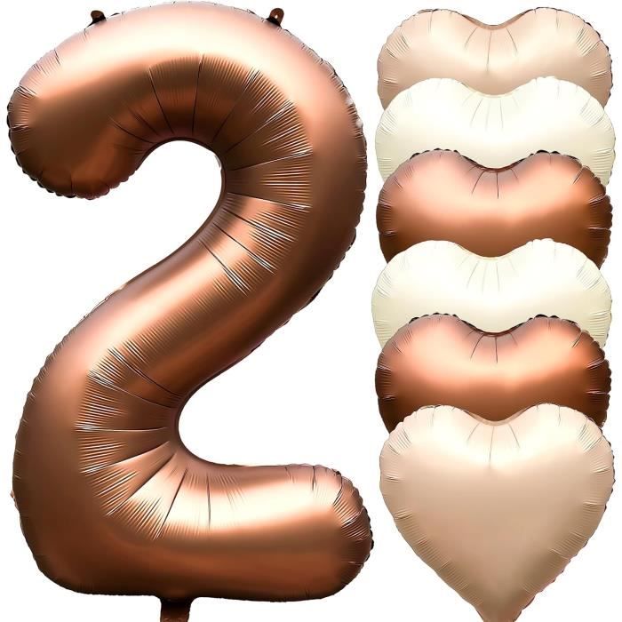 Ballon Chiffre 24 Rose Doré Géant – 100 Cm – Déco Anniversaire, Mariage, Fête