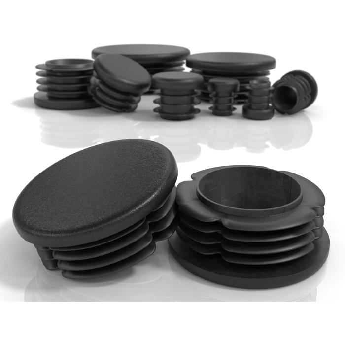Lot de 8 bouchons pour tubes rectangulaires, bouchons de tuyaux