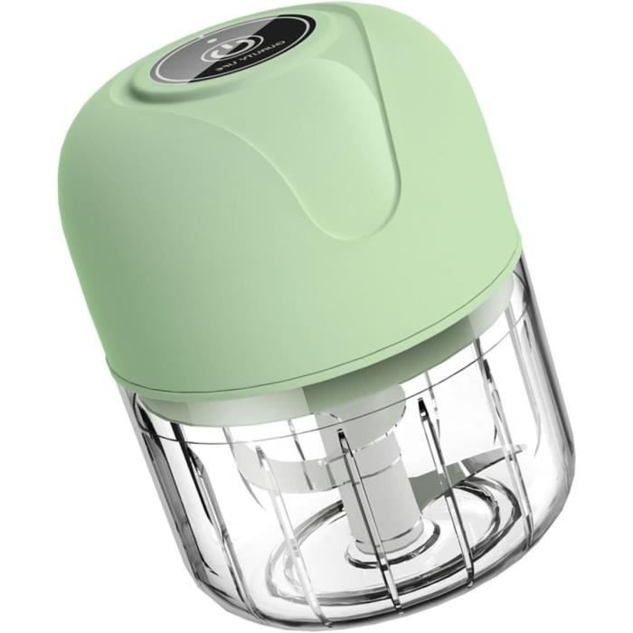 Hachoir à Ail Électrique Portable 150ml USB - Mini Robot Culinaire Pour Légumes Et Viande