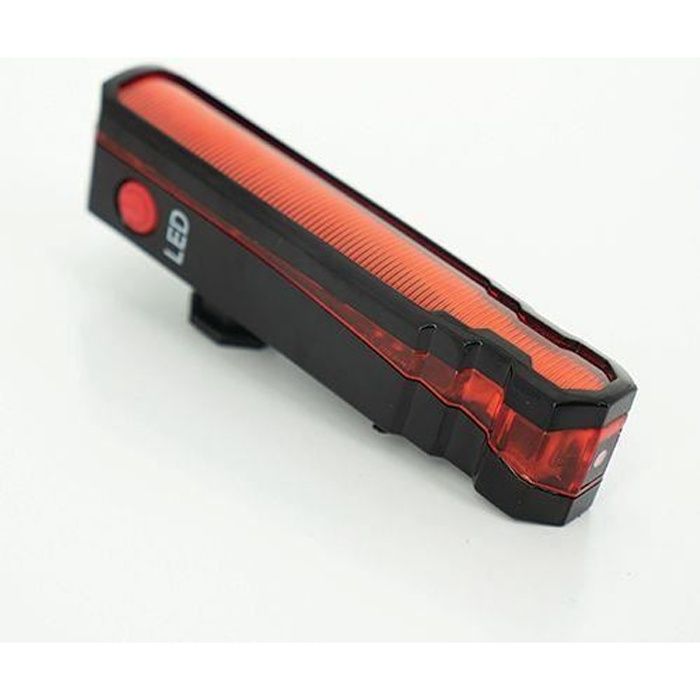 Eclairage arrière LED COOL RIDE avec laser - Mixte - Batterie - Noir et rouge