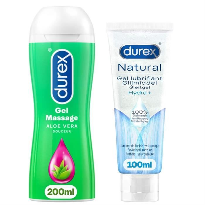 Gel Lubrifiant et Massage Alo Vera 200ml - Gel Naturel Hydratant  l Acide  Hyaluronique 100ml - Lot de 2 - Cdiscount Au quotidien