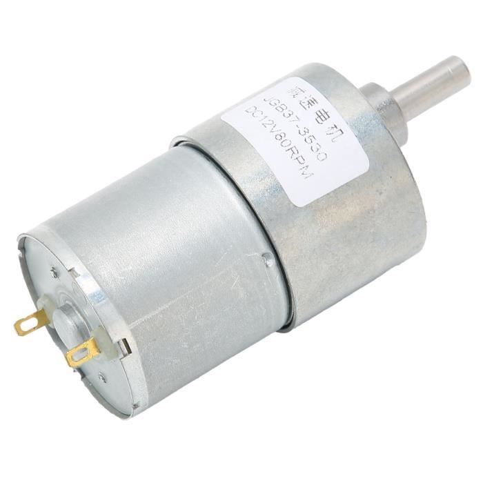 Moteur Engrenage Vis Sans Fin JSX40-370 DC12V 200tr/min - Couple Élevé Autobloquant