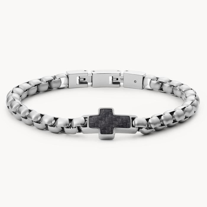 Bracelet homme - FOSSIL - Bracelet Fossil homme croix - Couleur de la  matière:Noir , - Achat/vente montre - Cdiscount