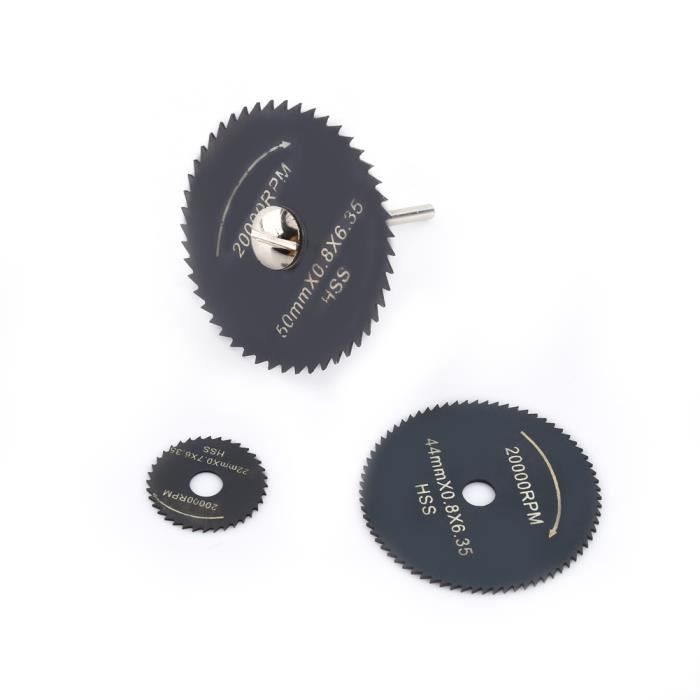 Lot De 5 Lames De Scie Circulaire Revêtues Titane (TiN) - Haute Performance Pour Coupes Nettes