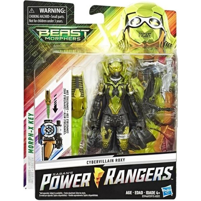 HASBRO - Power Rangers - Cybervillain Roxy - Figurine Articulée 15 Cms