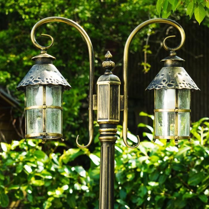 Lampe dextérieur candélabre - HOFSTEIN - Paolini - Antique - 2 bras - IP44 - E27 Lampe dextérieur candélabre - HOFSTEIN - Paolini - Antique - 2 bras - IP44 - E27