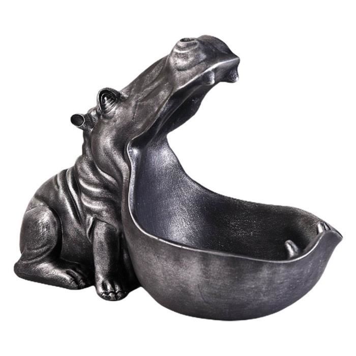 Figurine Hippopotame En Cristal Coloré HDCRYSTALGIFTS - Cadeau Élégant Pour Femme - Sculpture En Verre Fait Main - Ornement Déco Intérieur