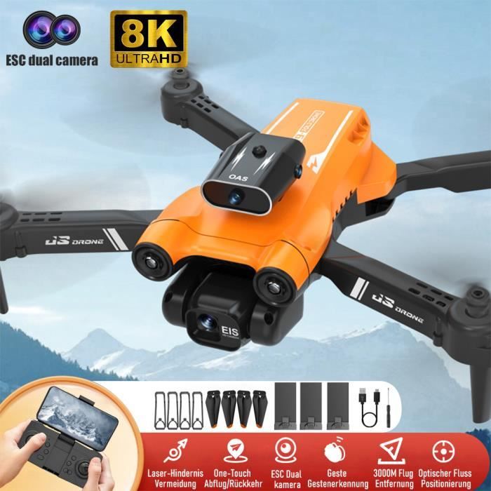 Drone GPS KEPEAK avec Caméra 8K, Transmission HD, Auto-Retour, Quadcopter FPV pour Adultes et Débutants