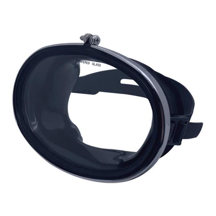 Masque De Plongée Adulte Ovale SOMMAP - Caoutchouc Traditionnel, Verre Sécurité, Cerclage INOX