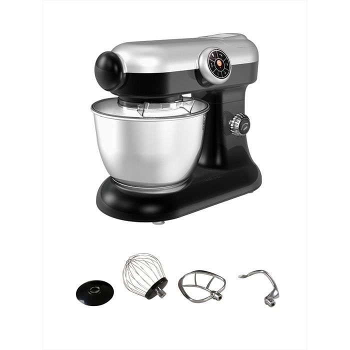 KLAISER Robot P&eacute;trin P&acirc;tisser Multifonctions Kitchen Mix KM184MEX Professional - Noir - 1000W - 55 litres 