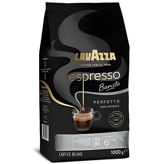 Café en grains espresso Barista Perfetto LAVAZZA le paquet de 1Kg