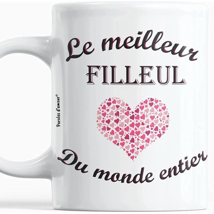 Mug Limics24 Filleul Anniversaire Meilleur Du Monde Entier Idees Cadeaux Message Unique Noel Fetes Fin D Annee Cdiscount Puericulture Eveil Bebe
