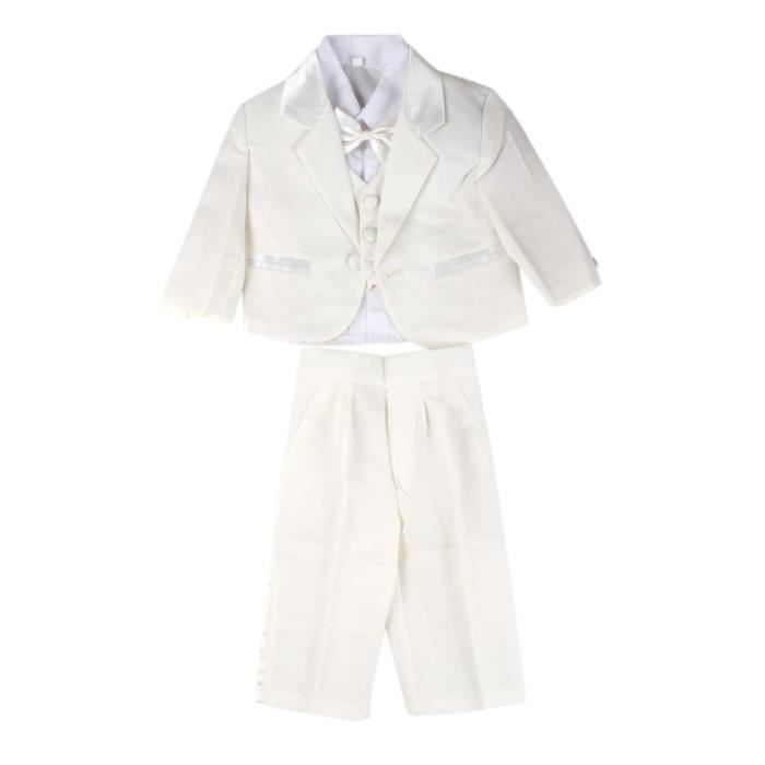 Costume 5 Pieces Ceremonie Bebe Garcon Beige Beige Cdiscount Pret A Porter