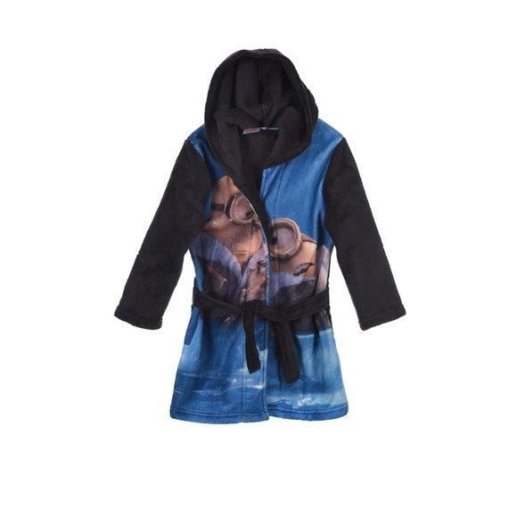 Minions Robe ROBE A CHAMBRE A CAPUCHE MINION LES MINIONS Noir - Cdiscount Maison